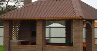 Беседка из кирпича под ключ в Карталах цена от 3228 рублей - Строй-Крт